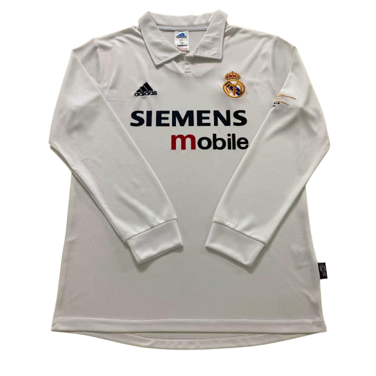 Retro Real Mαdrid 02/03 Home Long Sleeves