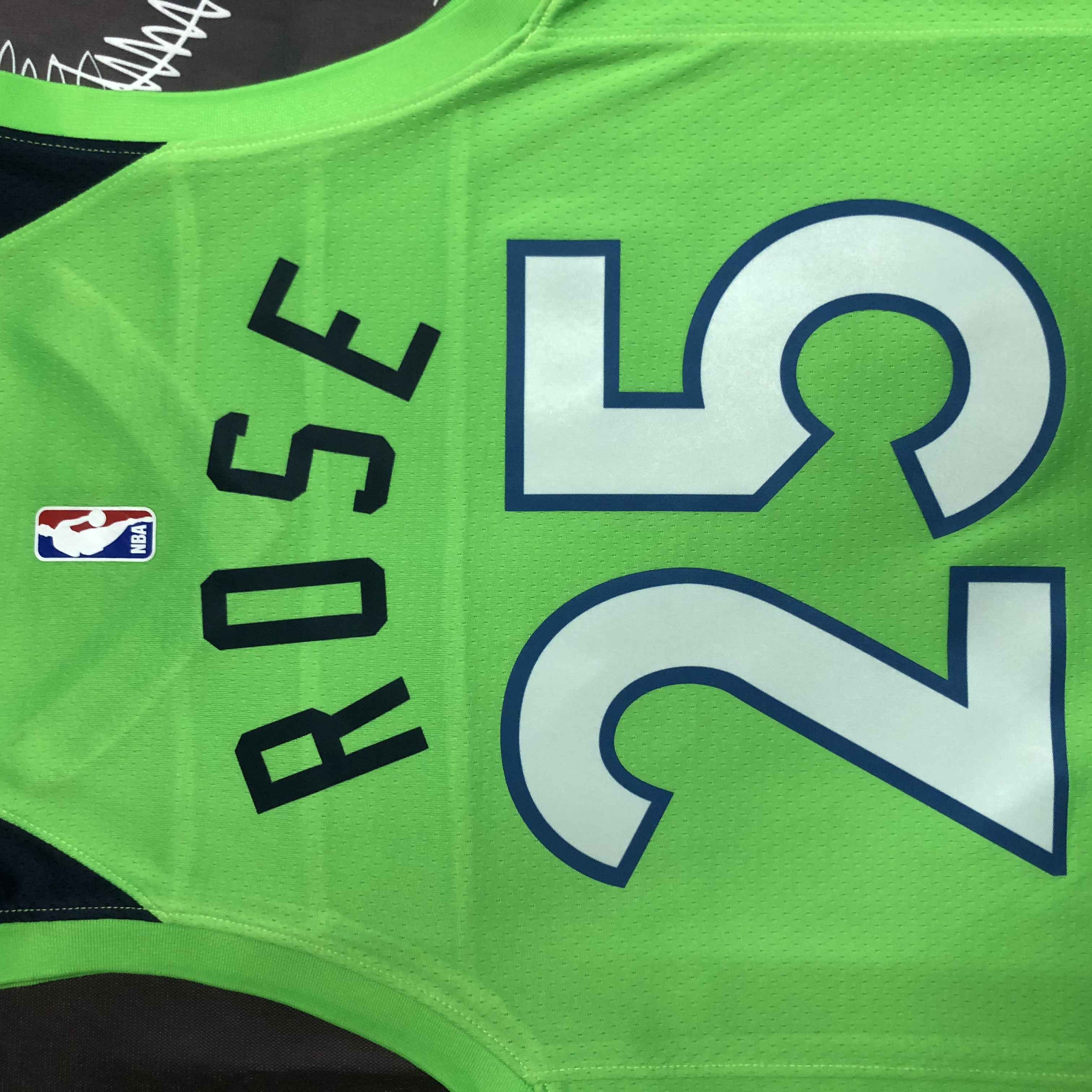 MINNESOTA TIMBERWOLVES GREEN  NO.25 ROSE