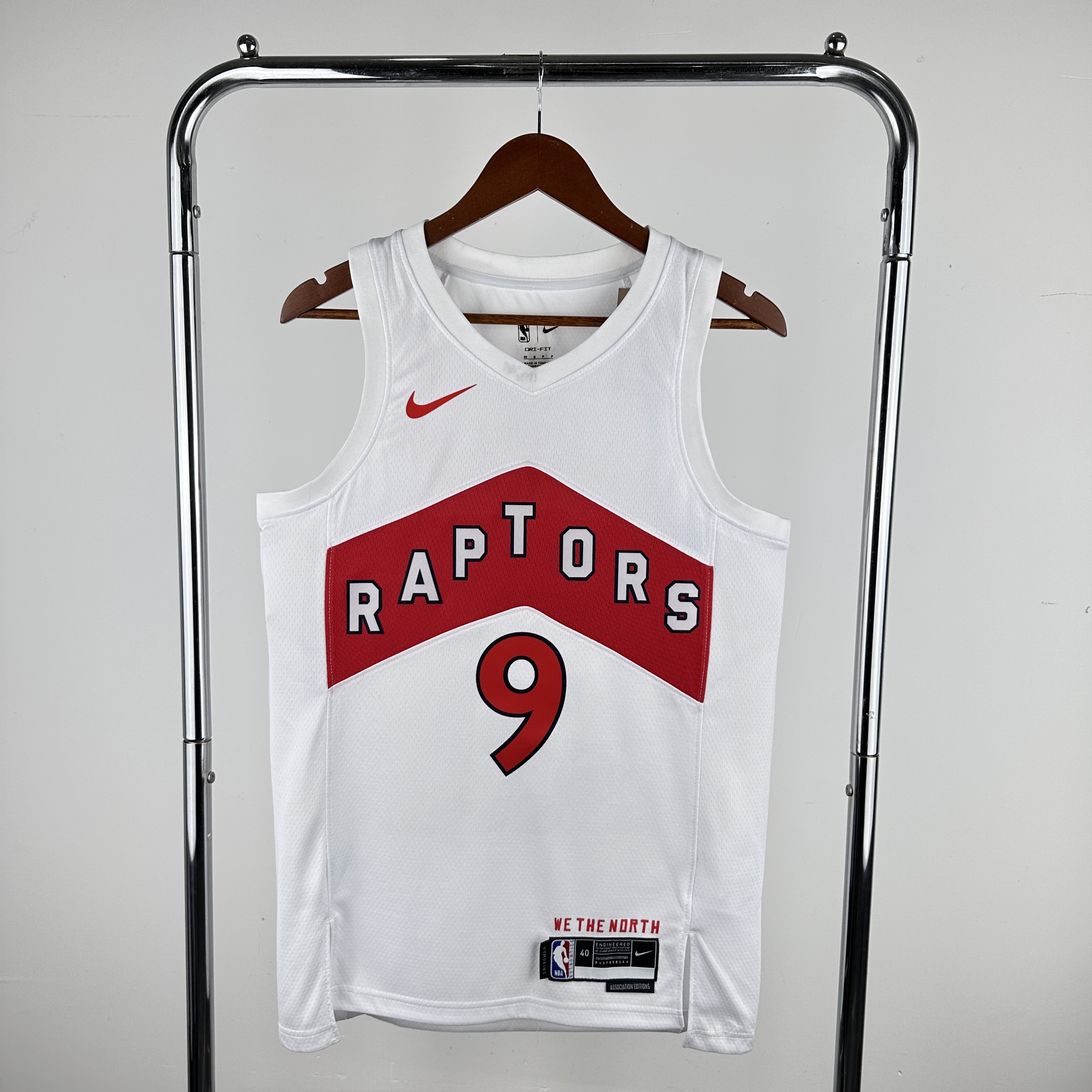 23 Season Toronto Raptors Home White  No.9 Barrett