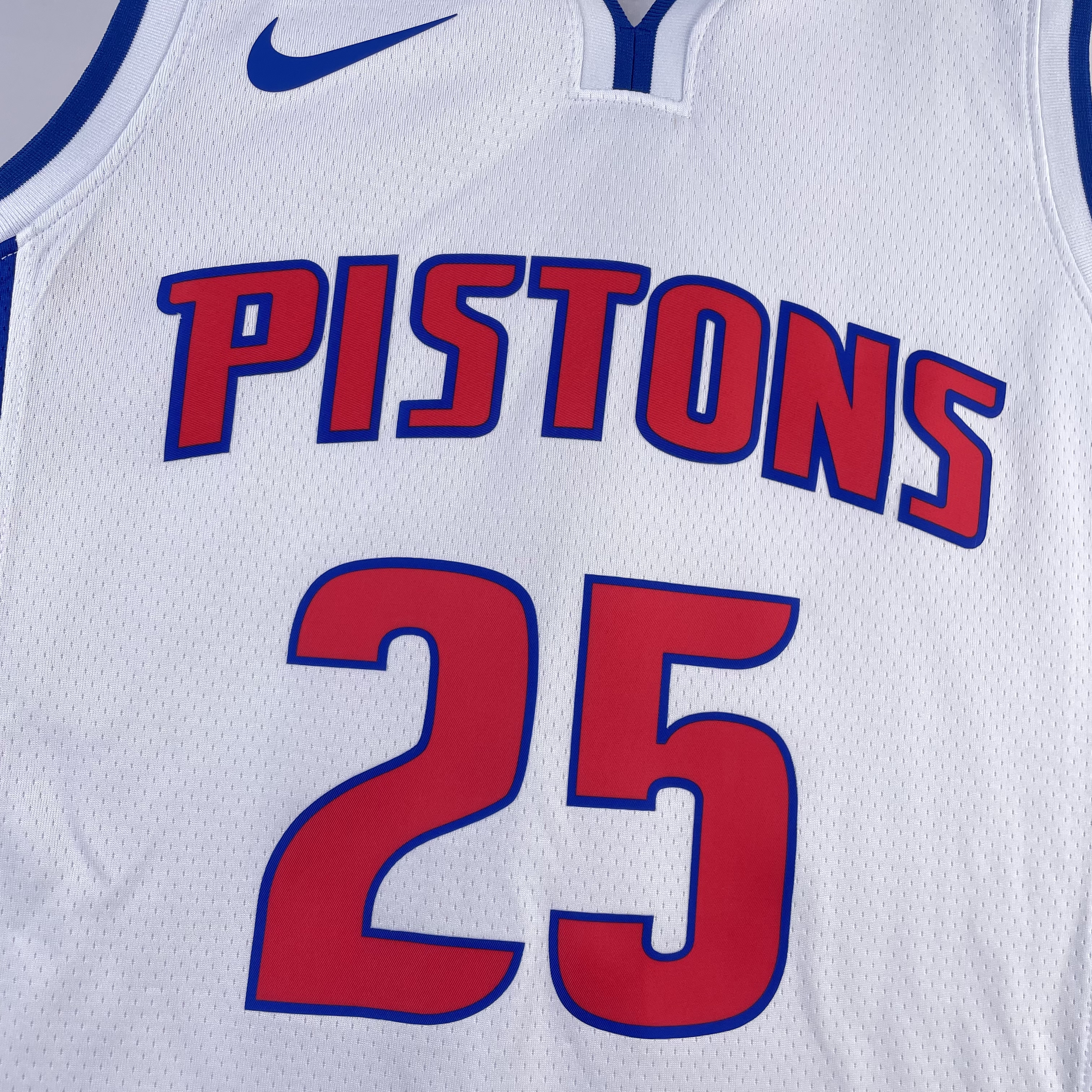 23 Season Detroit Pistons White  #25