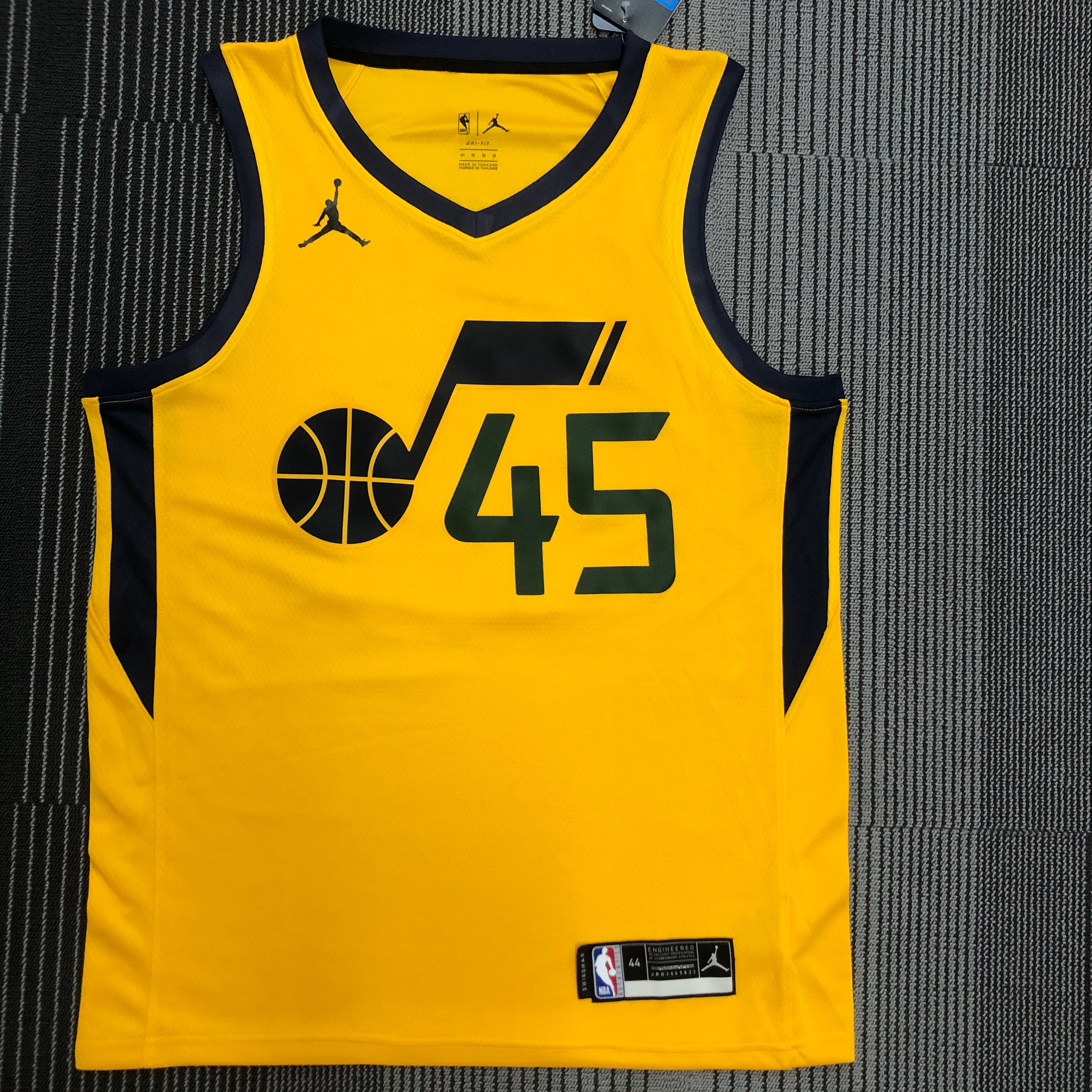 21 Season UTAH JAZZ Yellow  No.45 Mitchell