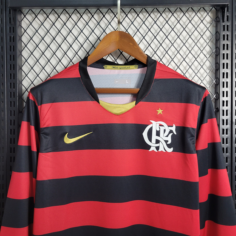 Retro  2008-09 Flamengo Home Long Sleeves
