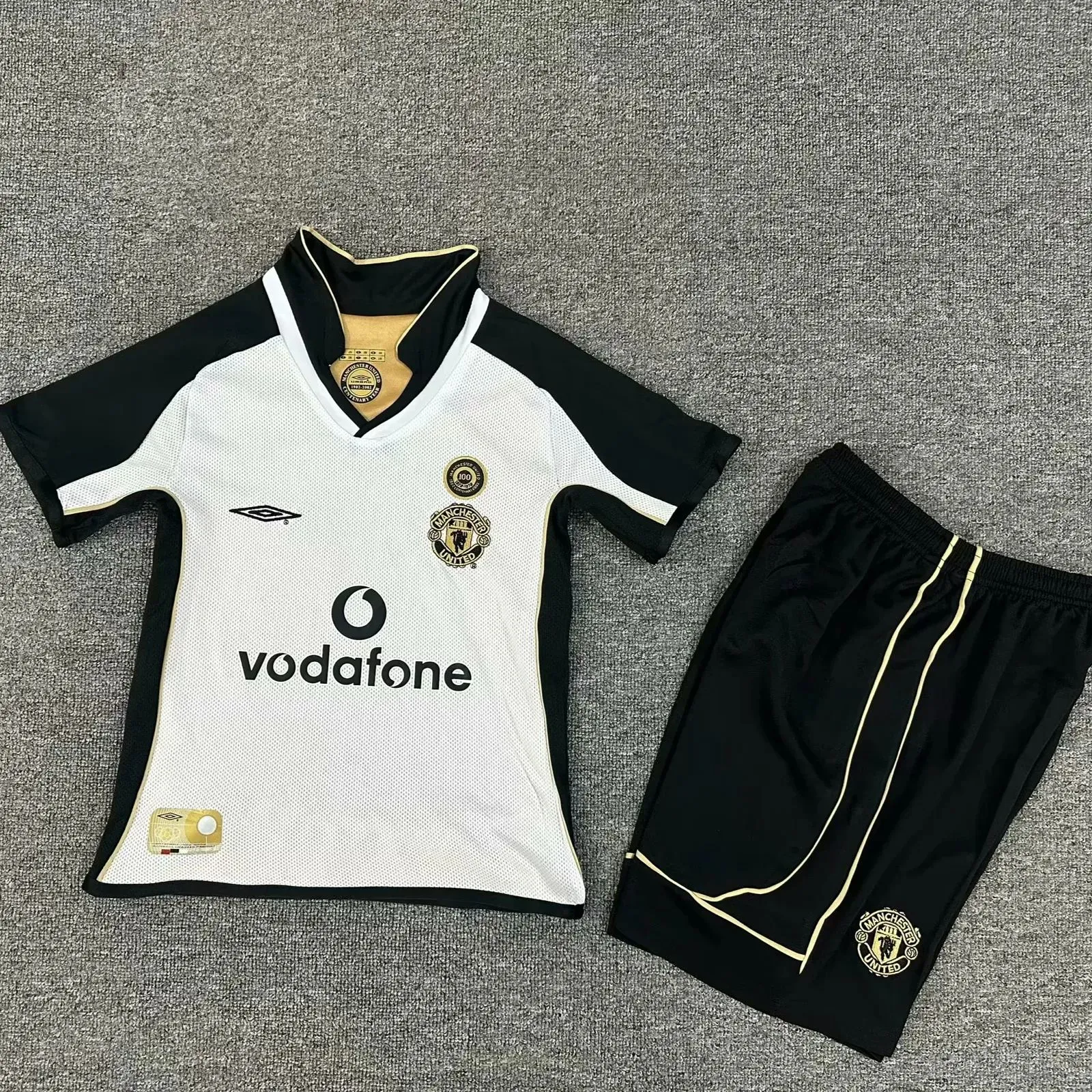 Kids Retro Man United 100th Anniversary Reversible