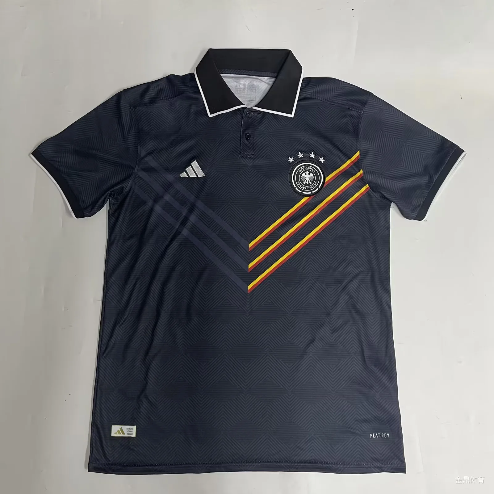 Germany Black Polo S-XXL