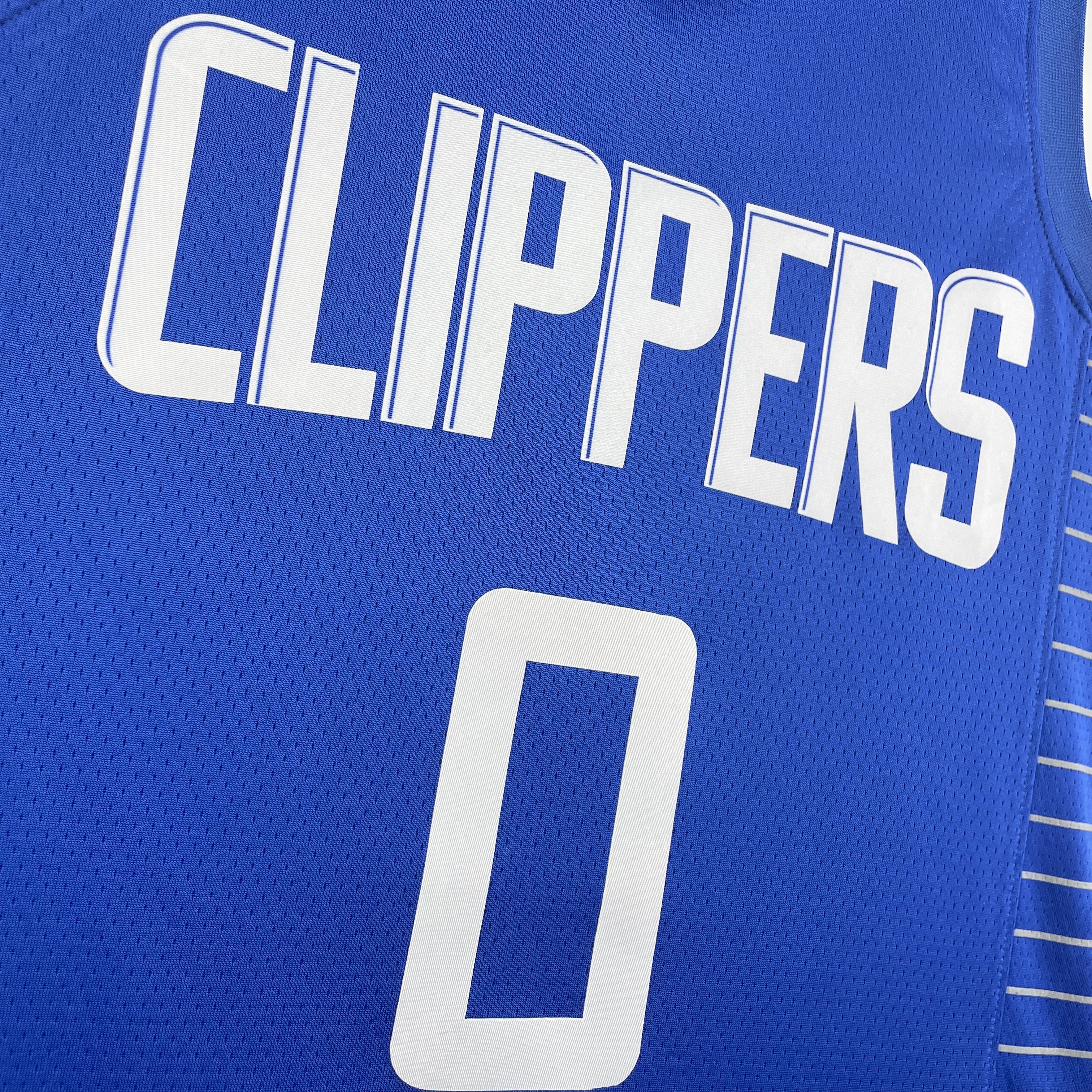 23 Season Los Angeles Clippers Away Blue  No.0 Westbrook