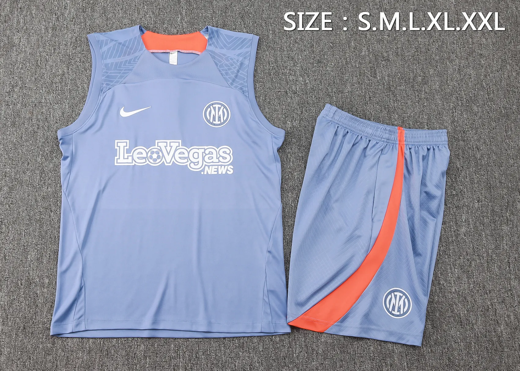 2425 vest Inter Milan light grey / blue Training Suit-
