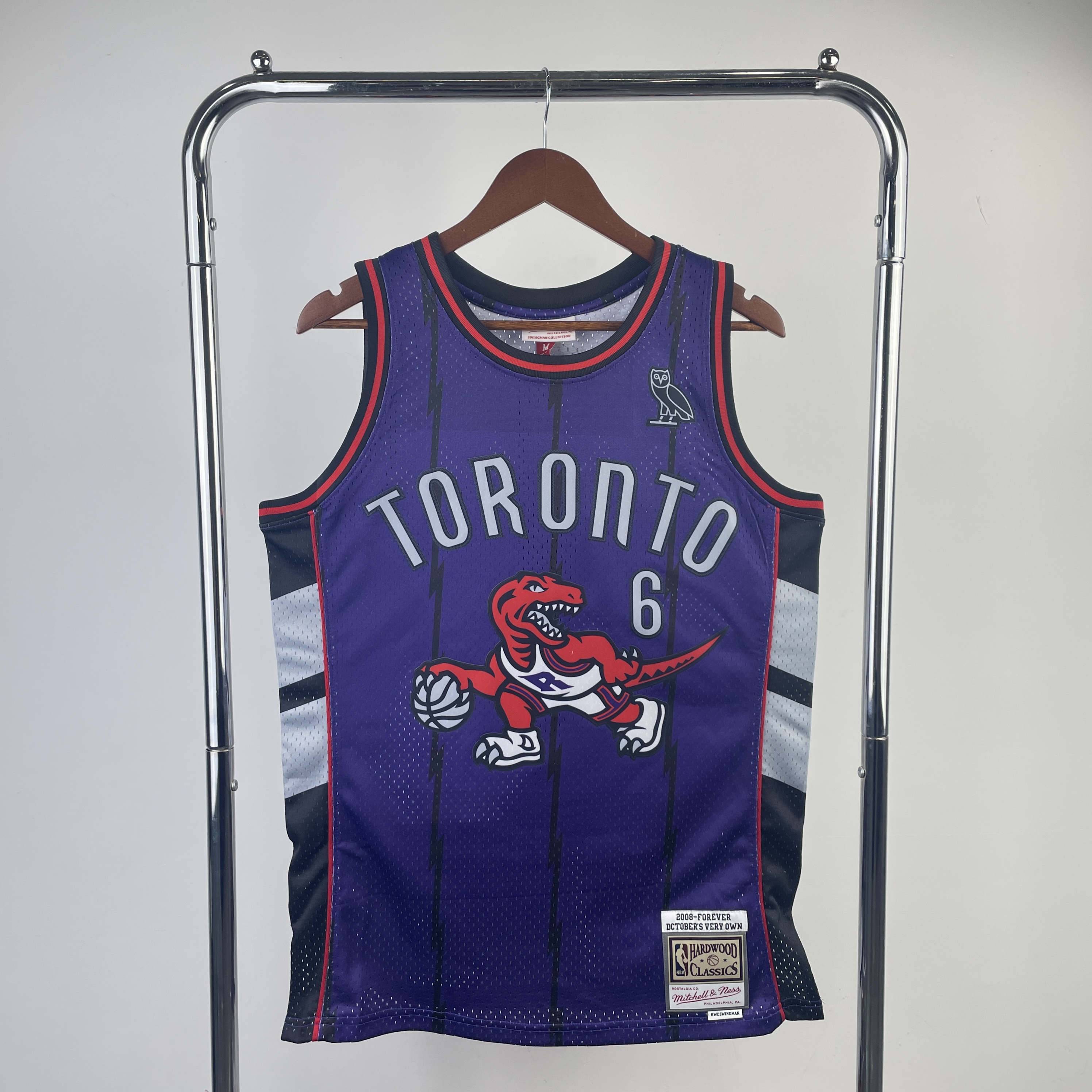 MN Heat Pressed Vintage : SW Toronto Raptors Purple  No.6