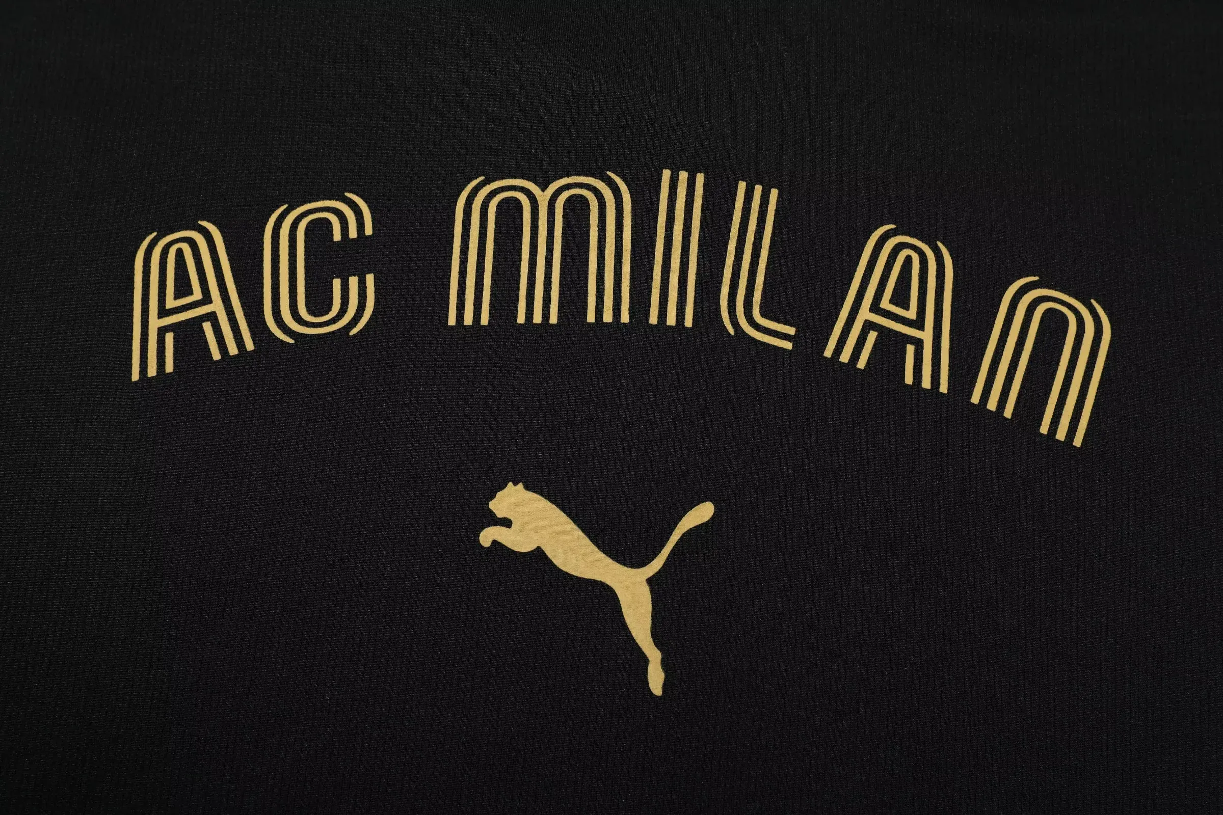 AC Milan Short Sleeves Long Pants Black