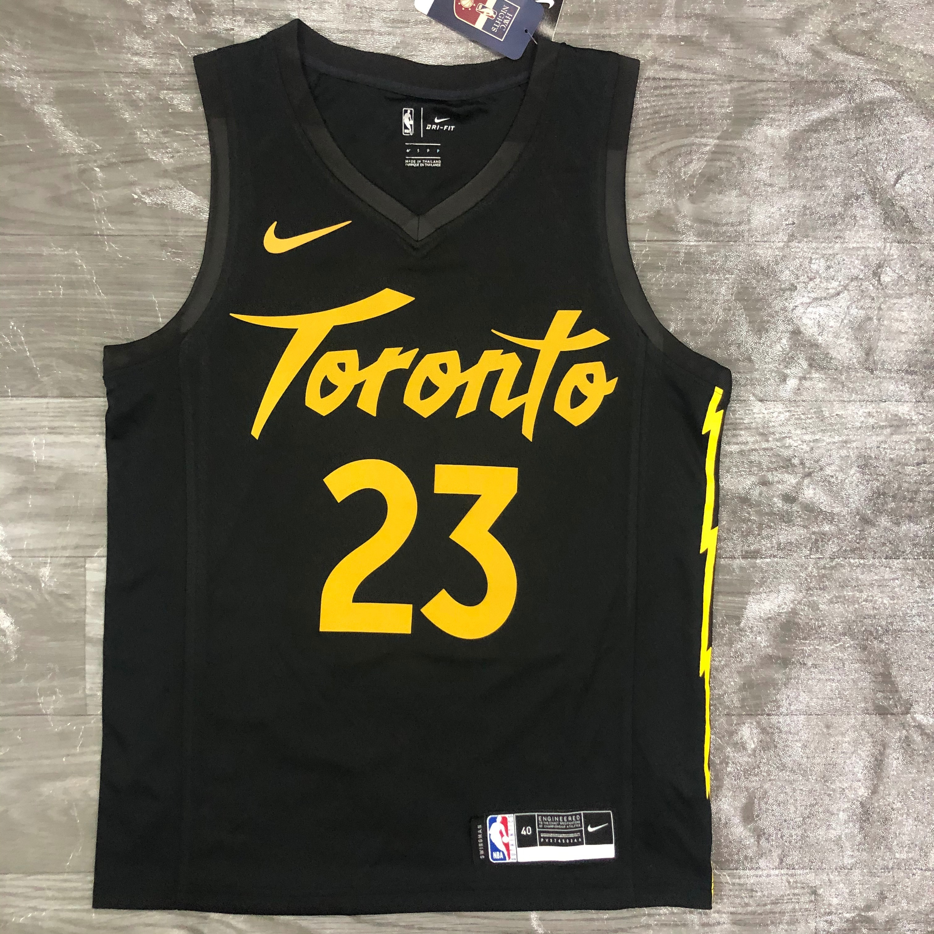 21 Season Toronto Raptors Black  No.23 Vanvleet