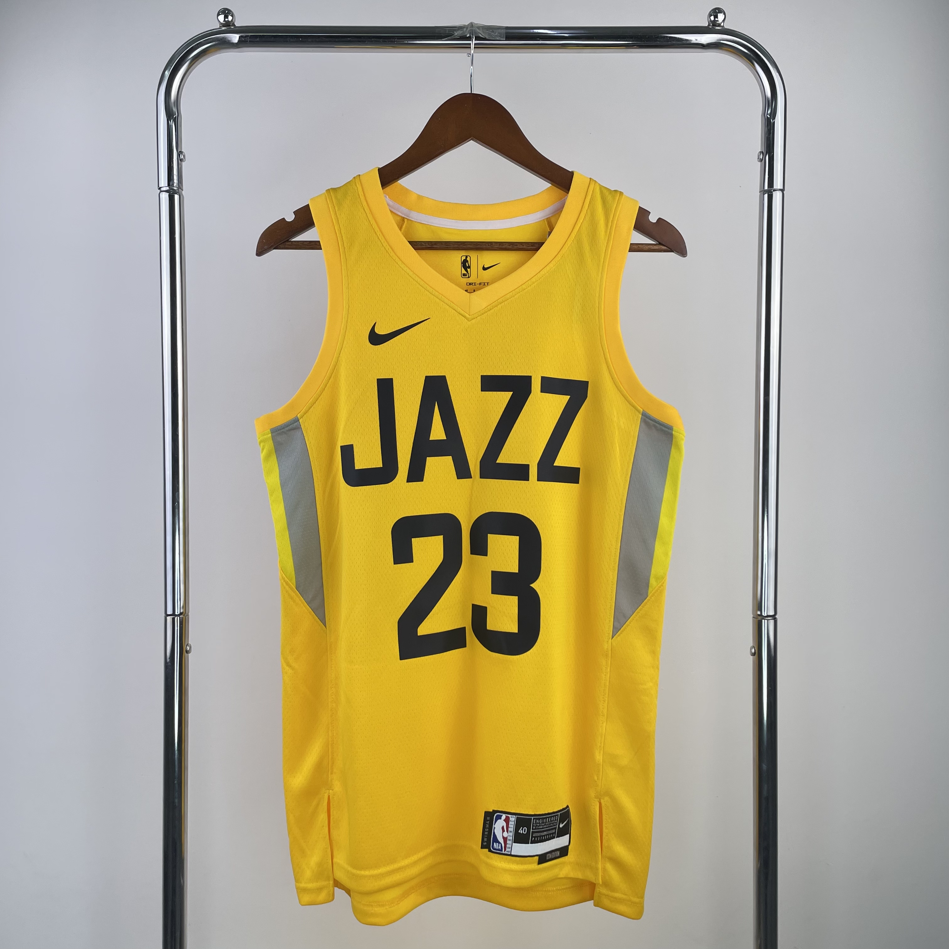 23 Season UTAH JAZZ Away Yellow  No.23 Markkanen