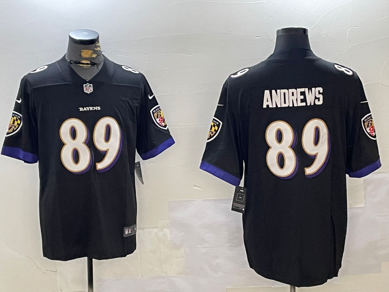 Baltimore Ravens #89 Black