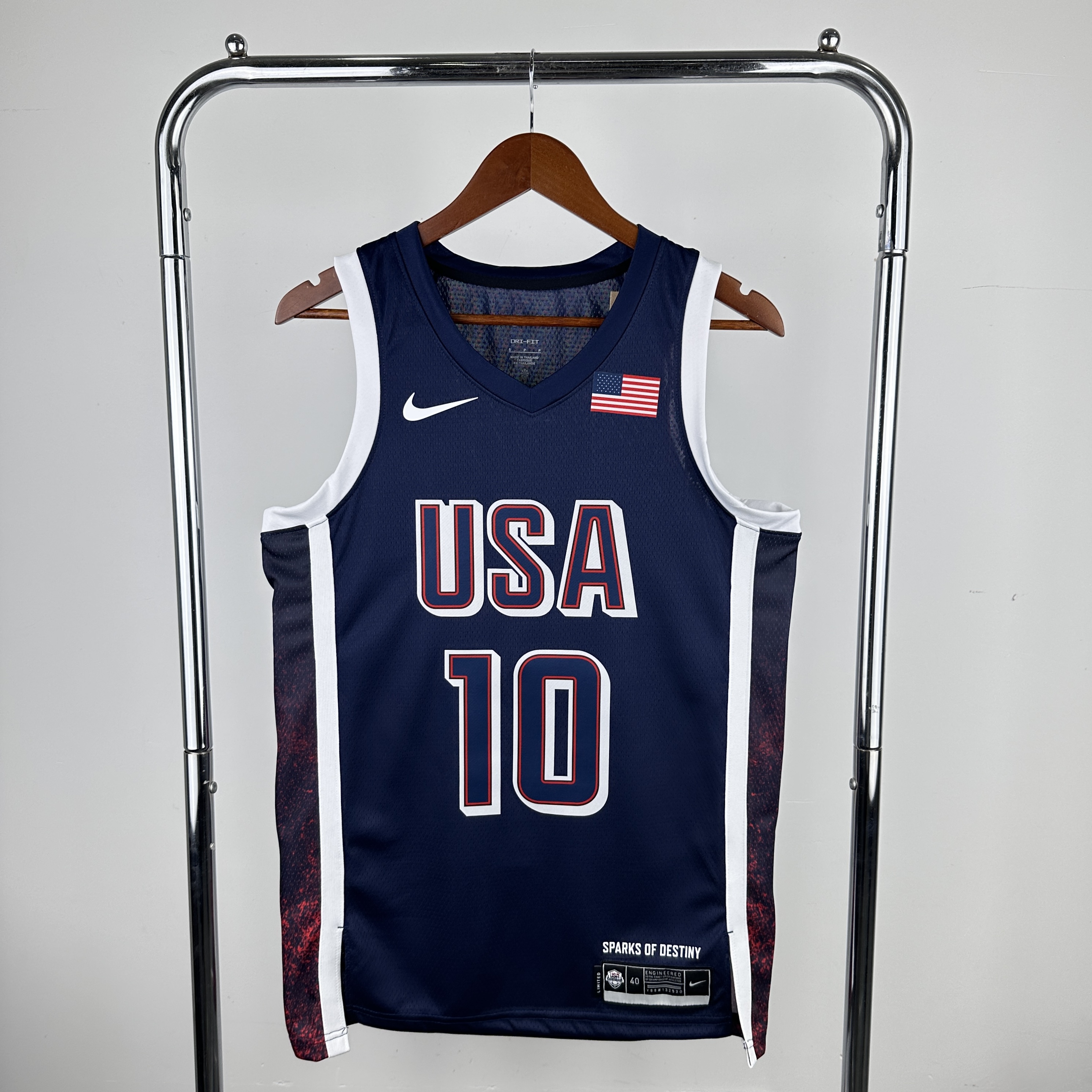 2024 Olympic Basketball USA Blue No.10 Tatum