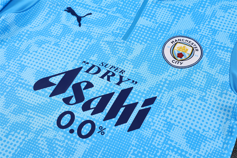 Man City 25/26 half zipper Training Suit Blue 801