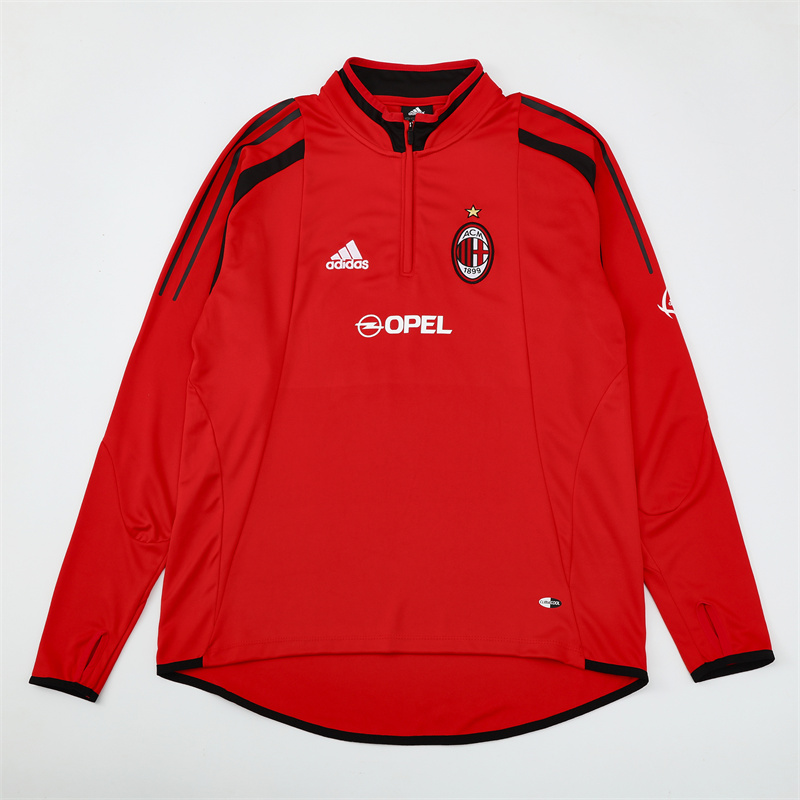 AC Milan 04/05 half zipper Training Red