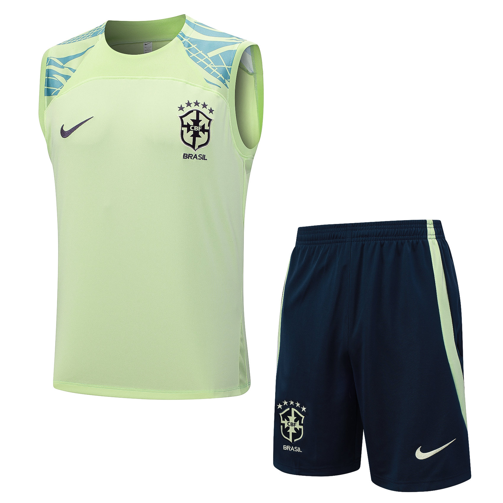 Brazil Sleeveless training suit D890