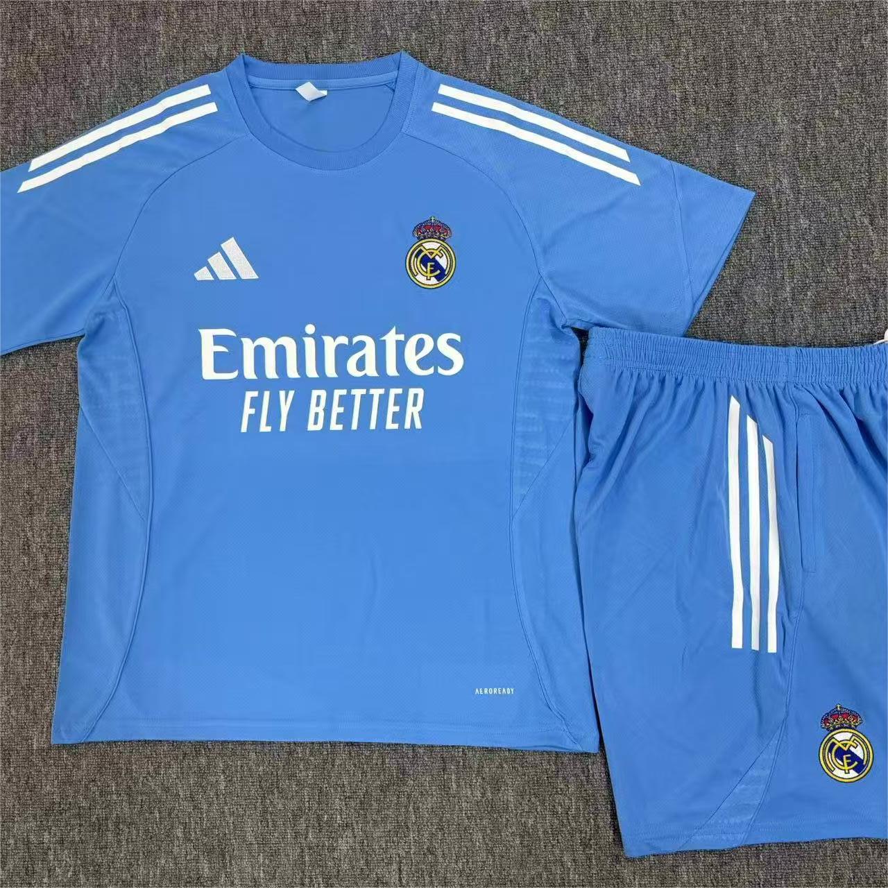 Adult/ Kids Real Madrid Short Sleeves Training suit 801