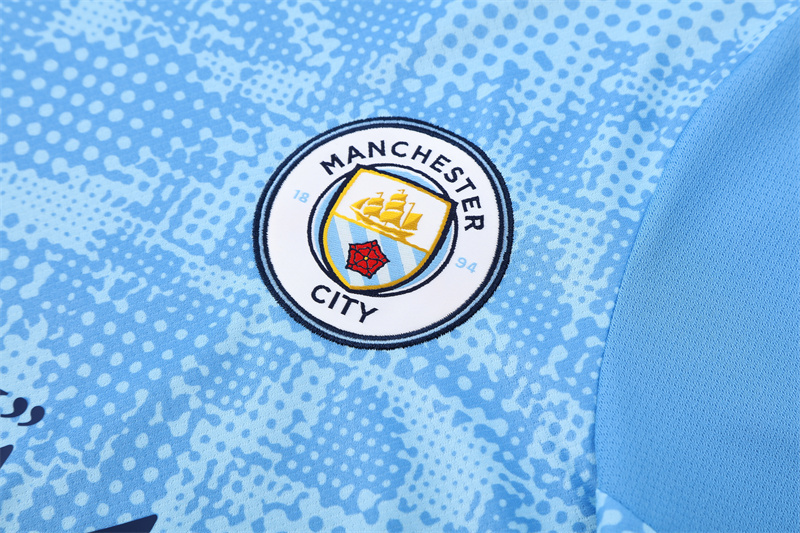 Short Sleeves Man City Training Suit