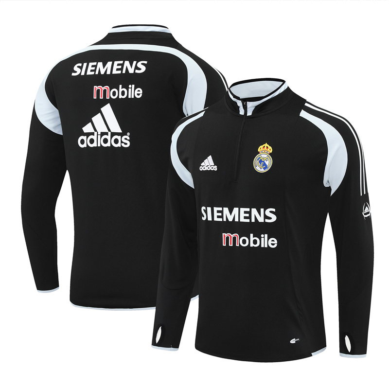 Real Madrid 04/05 half zipper Training Black