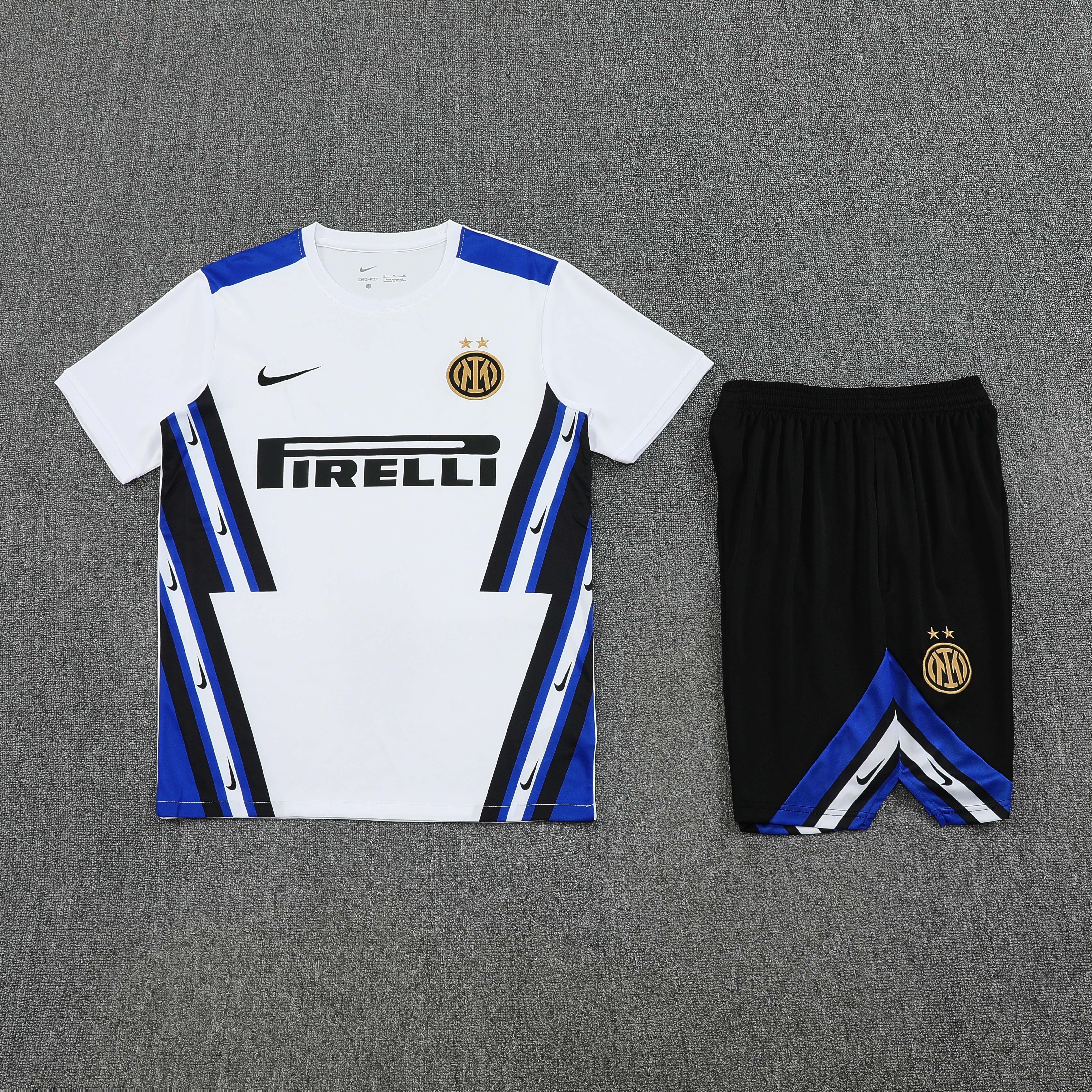 Short Sleeves Inter Milan Training Suit White
