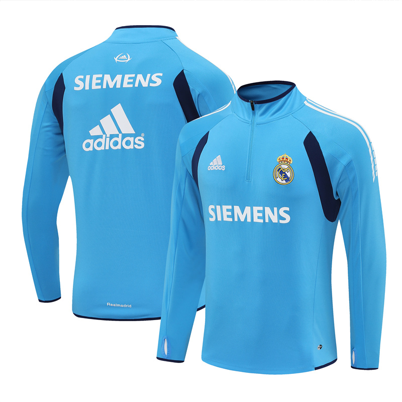 Real Madrid 05/06 half zipper Training Blue