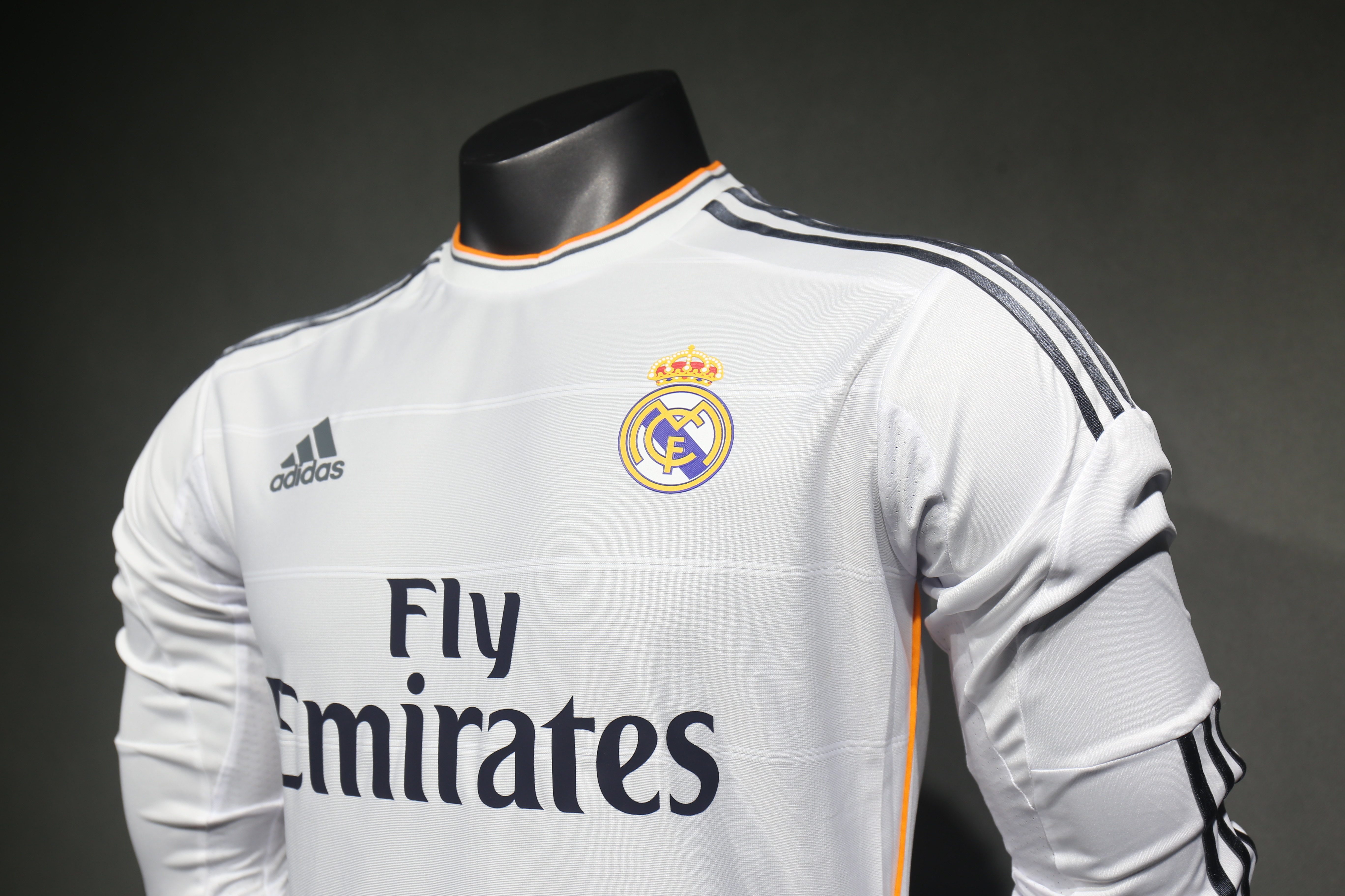 Player Version Retro Real Madrid 13/14 Home Long Sleeves S-3XL