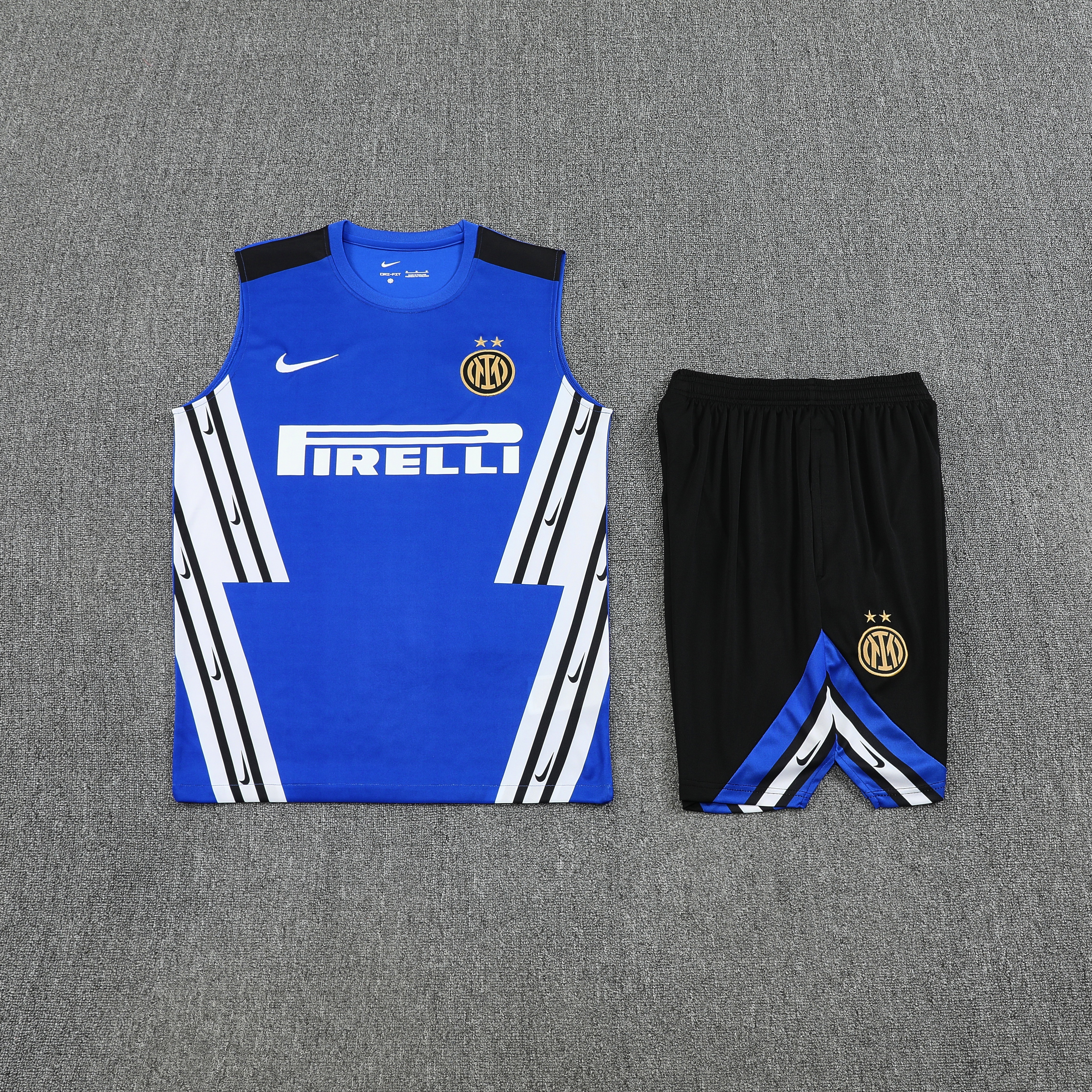 Sleeveless Inter Milan Training Suit Blue