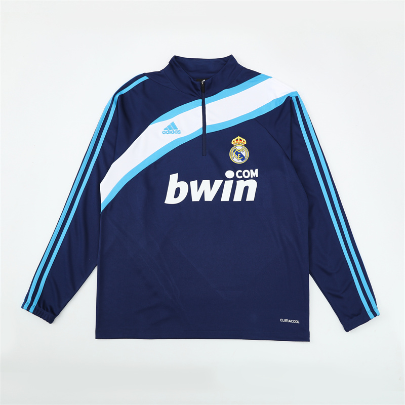 Real Madrid 09/10 half zipper Training Blue