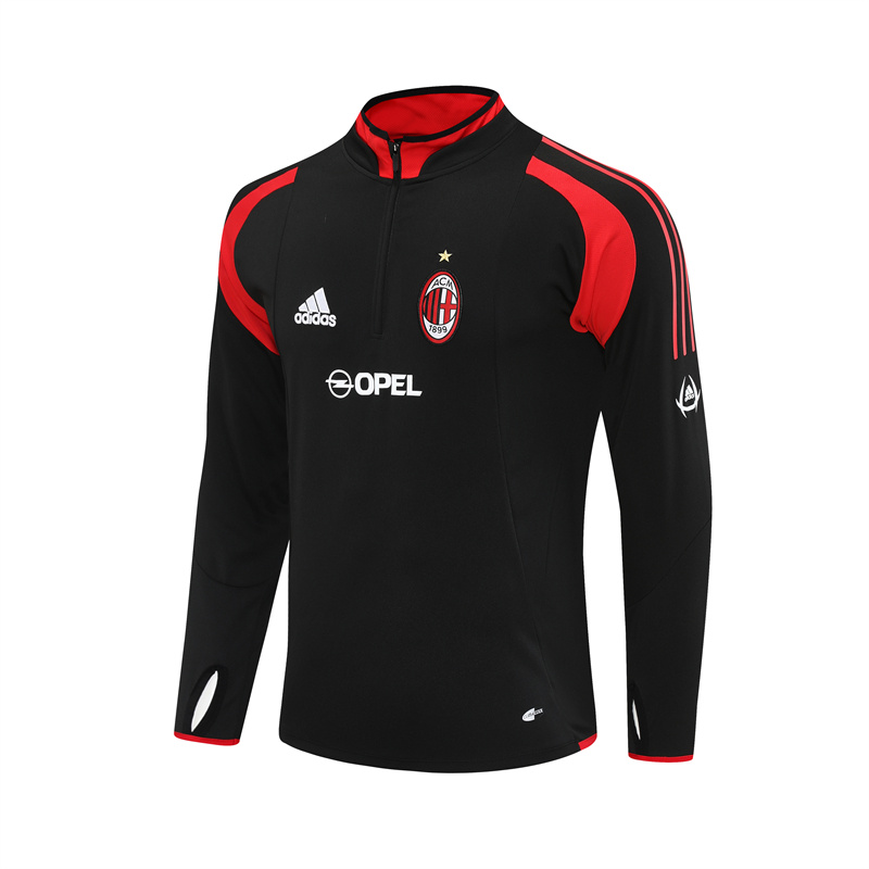 AC Milan 04/05 half zipper Training Black