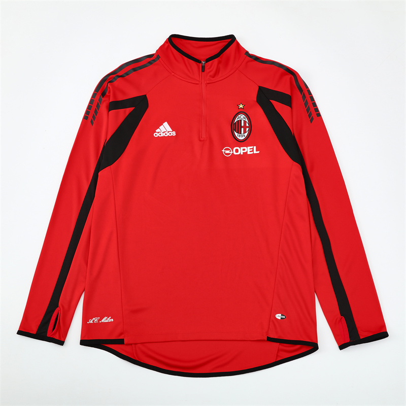 AC Milan 05/06 half zipper Training Red