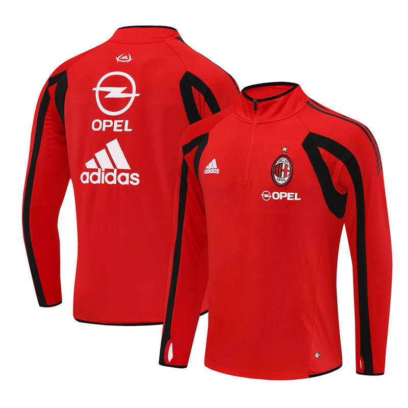 AC Milan 05/06 half zipper Training Red