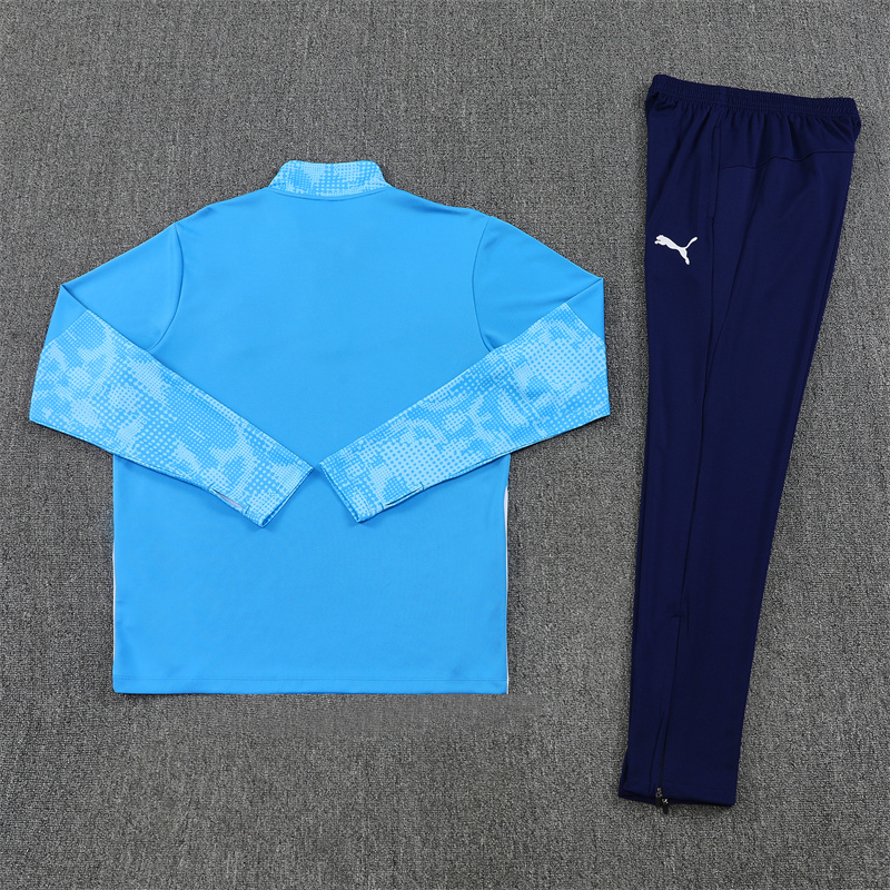 Man City 25/26 half zipper Training Suit Blue 801