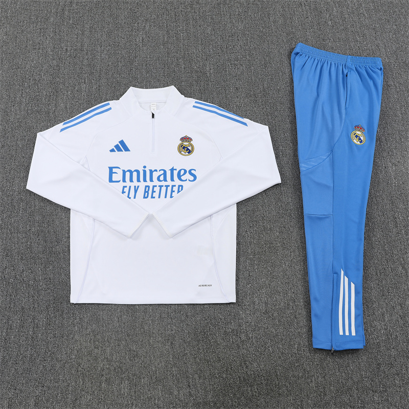 Adult/ Kids Real Madrid Half Zipper Training Suit B2568