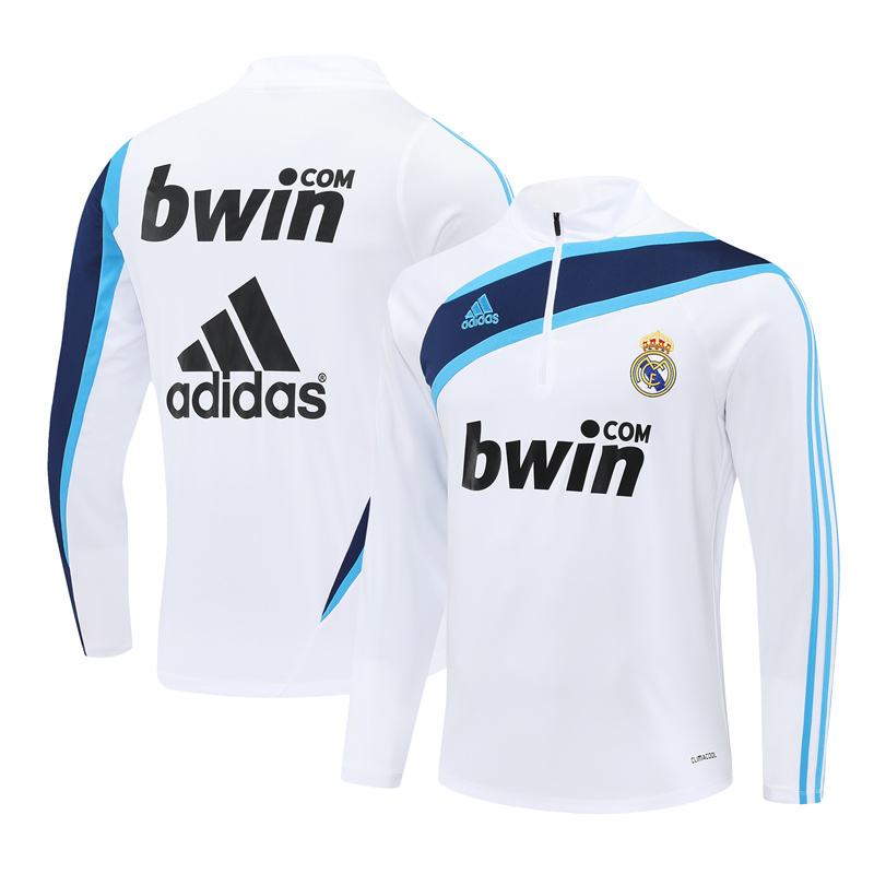 Real Madrid 09/10 half zipper Training White