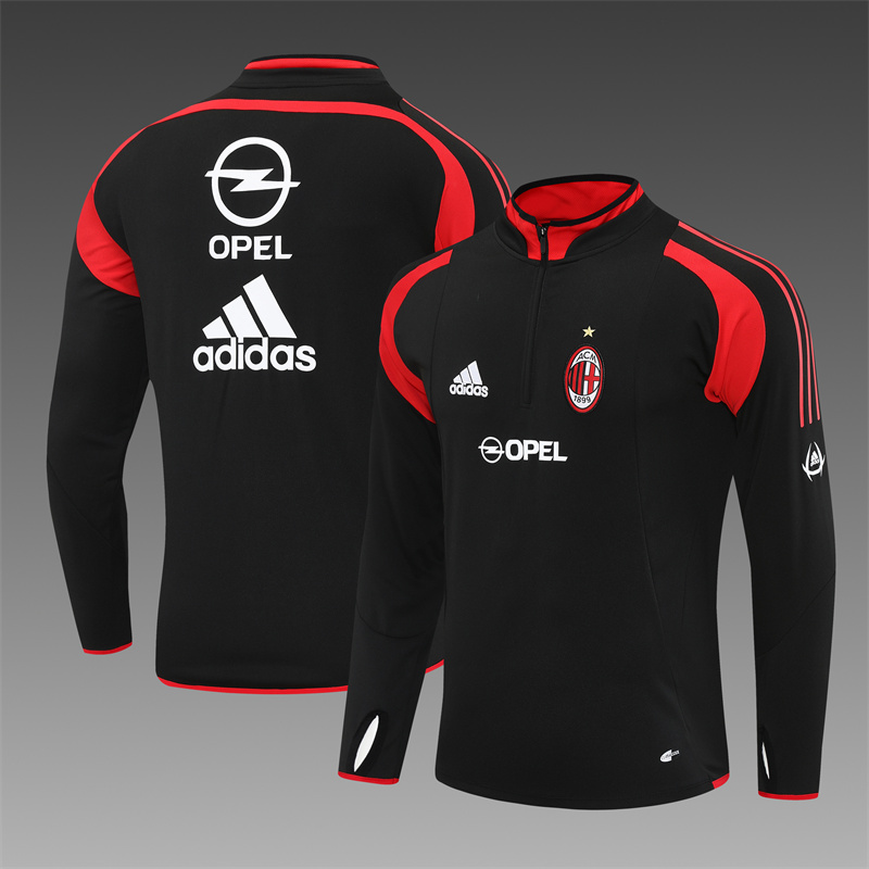 AC Milan 04/05 half zipper Training Black
