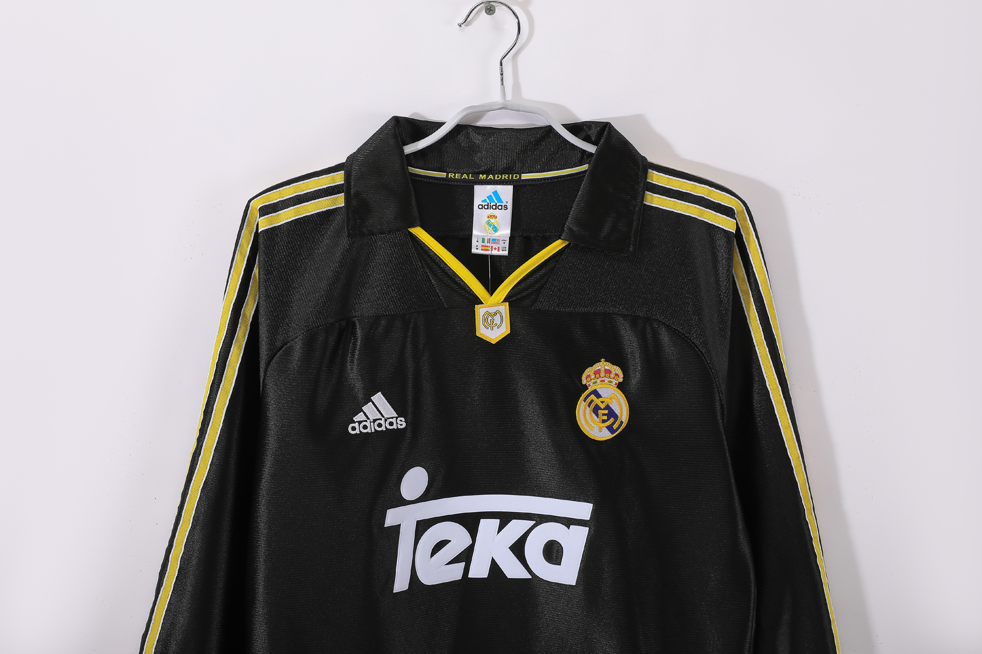 Retro Real Madrid 1999/01 Away Black Long Sleeves