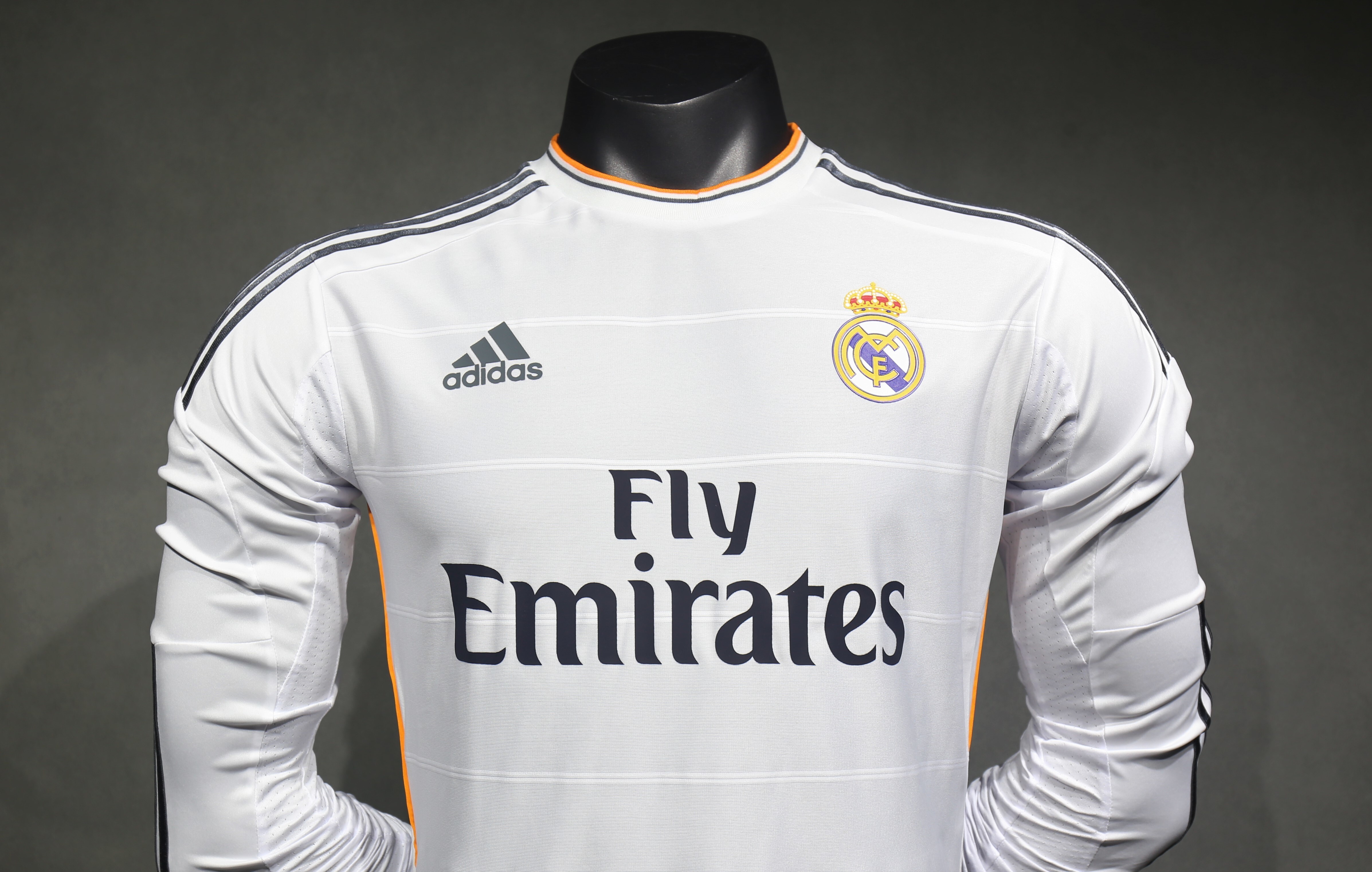 Player Version Retro Real Madrid 13/14 Home Long Sleeves S-3XL