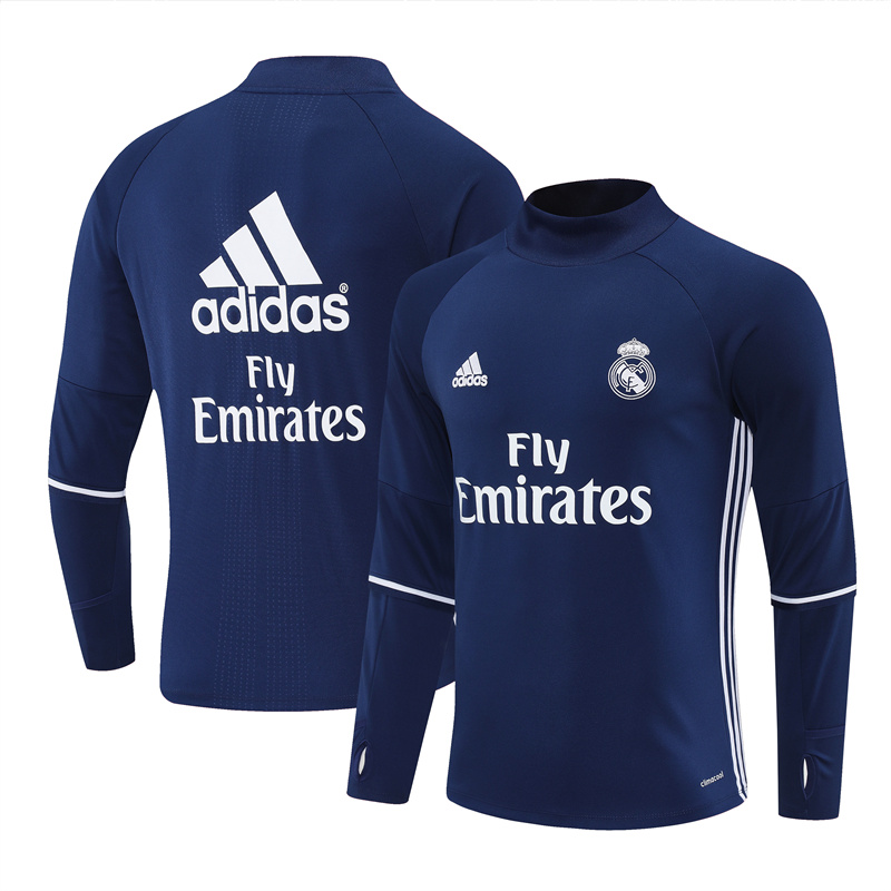 Real Madrid 16/17 half zipper Training Blue