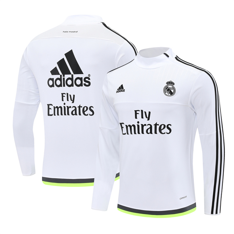 Real Madrid 15/16 half zipper Training White