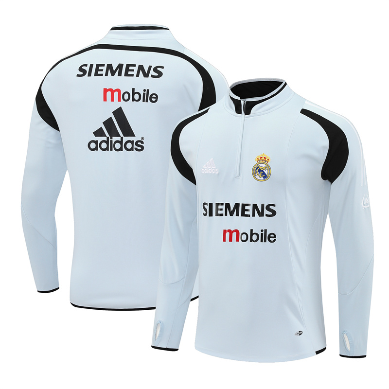 Real Madrid 04/05 half zipper Training Light Gray
