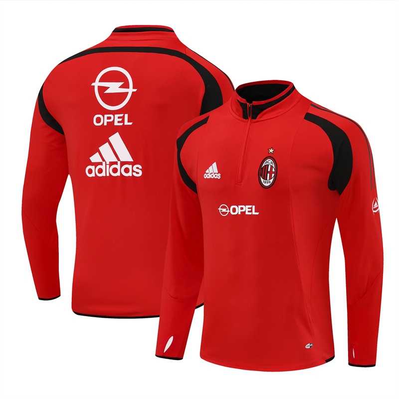 AC Milan 04/05 half zipper Training Red
