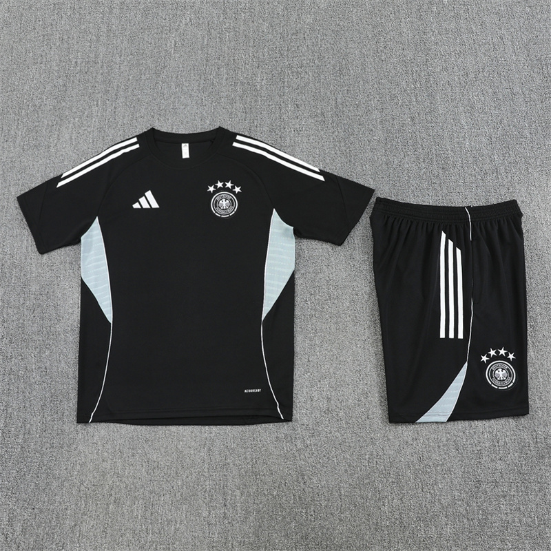 Adult/ Kids Germany Short Sleeves Training suit Black