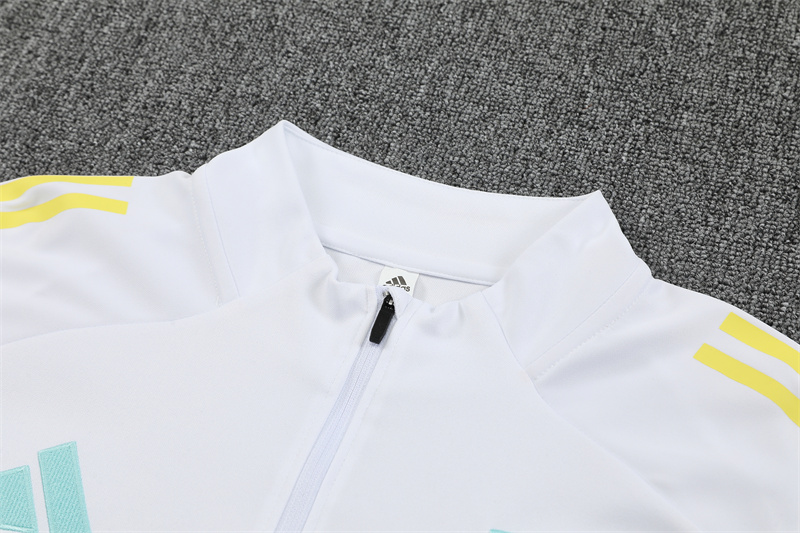 Adult/ Kids Juventus Half Zipper Training Suit White