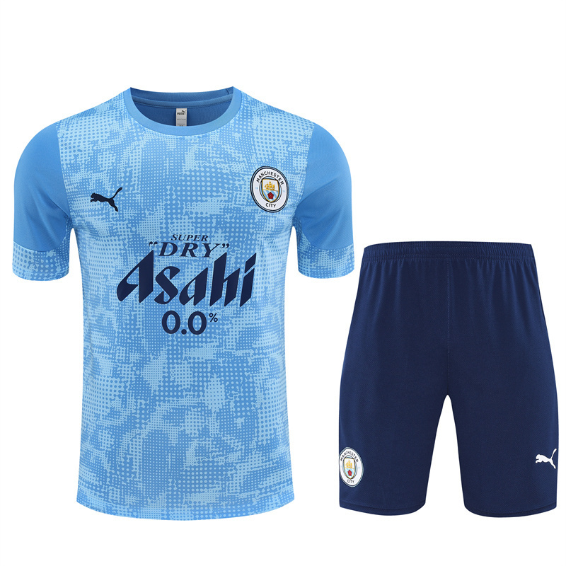 Short Sleeves Man City Training Suit