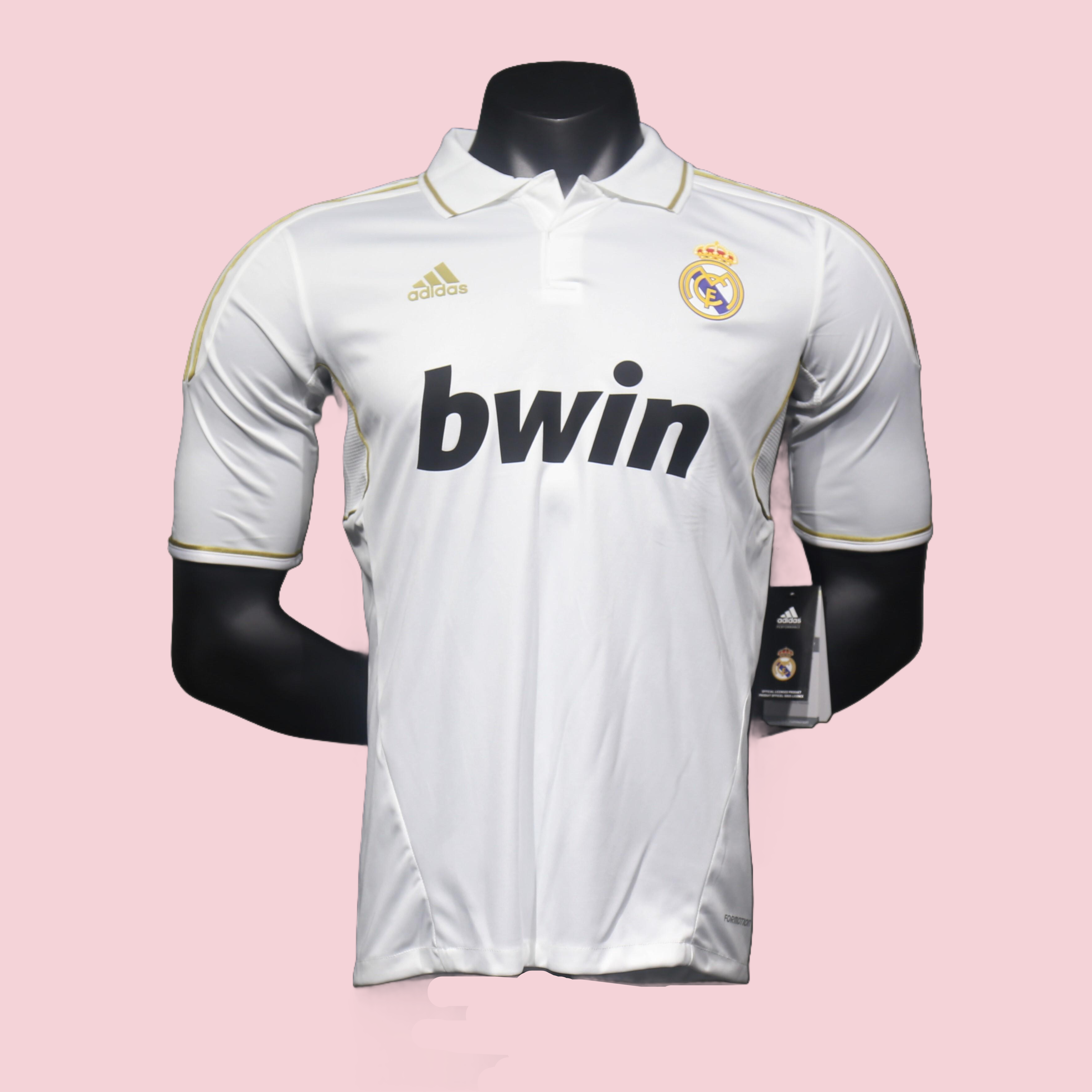 Player Version Retro Real Madrid 11/12 Home S-3XL