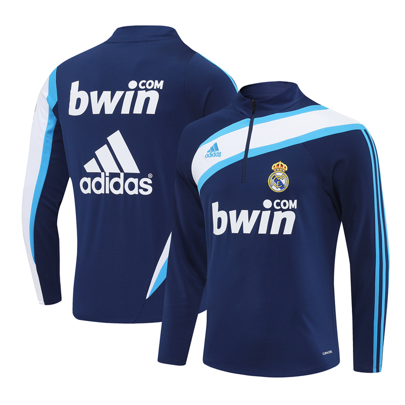 Real Madrid 09/10 half zipper Training Blue