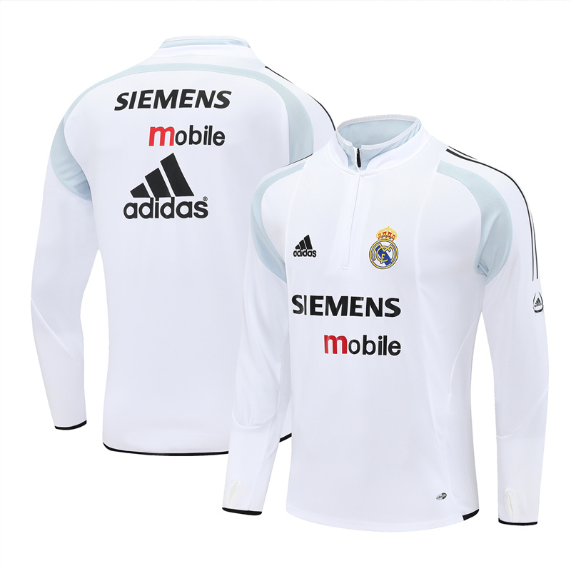 Real Madrid 04/05 half zipper Training White