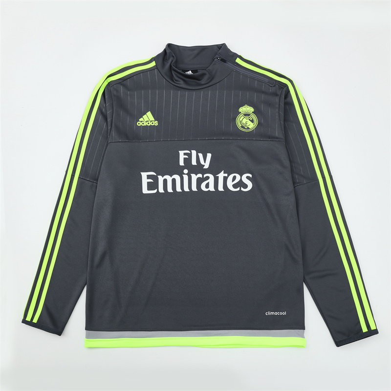 Real Madrid 15/16 half zipper Training Gray
