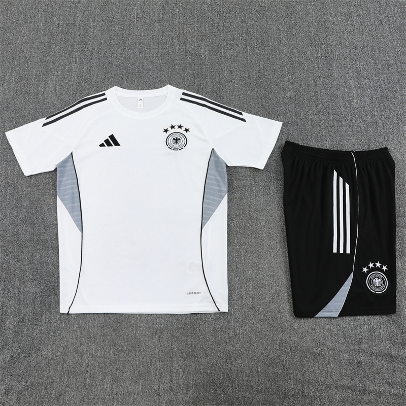 Adult/ Kids Germany Short Sleeves Training suit White