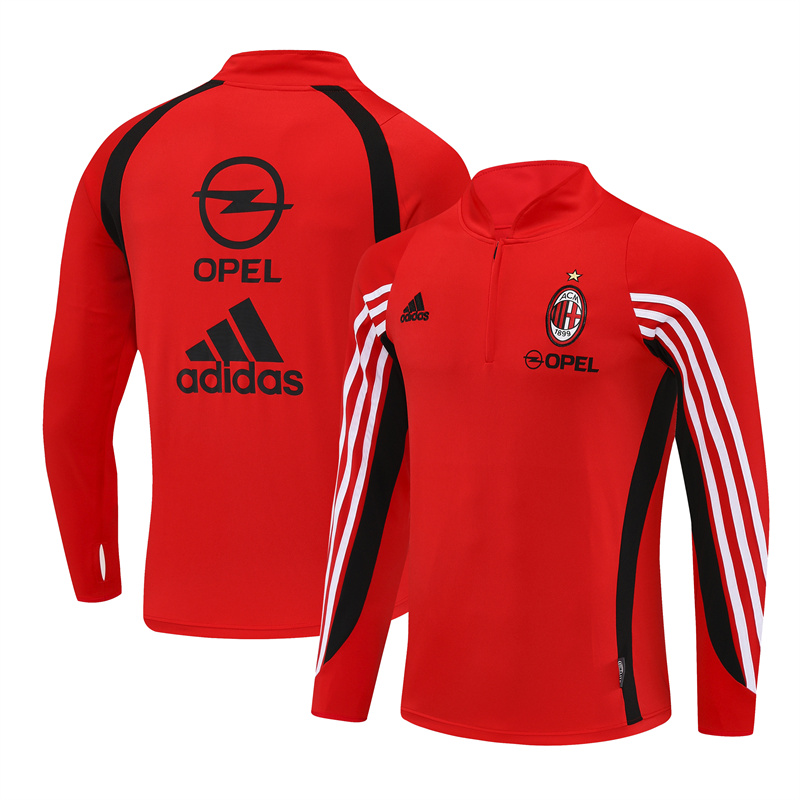 AC Milan 03/04 half zipper Training Red