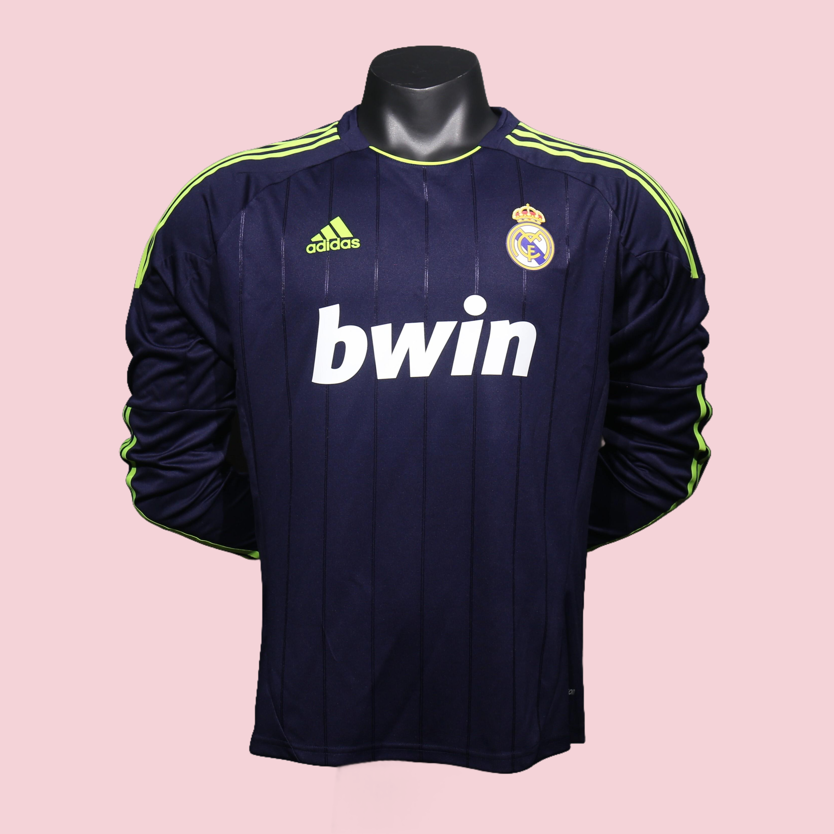 Player Version Retro Real Madrid 12/13 Away Long Sleeves S-3XL